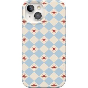 Casely iPhone 15 Case | Hanging Around | Potted Plants Floral | Compatible with MagSafe | Classic Ultra Thin Design(Chelsea Checker | Starlight Tiles)