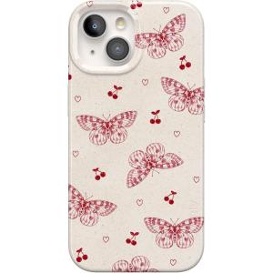 Casely iPhone 15 Case | Hanging Around | Potted Plants Floral | Compatible with MagSafe | Classic Ultra Thin Design(Heart Flutters | Butterfly)