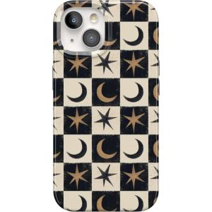 Casely iPhone 15 Case | Hanging Around | Potted Plants Floral | Compatible with MagSafe | Classic Ultra Thin Design(Mystic Moonstar | Black Celestial)