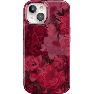 Casely iPhone 15 Case | Hanging Around | Potted Plants Floral | Compatible with MagSafe | Classic Ultra Thin Design(Romance Novel | Moody Floral)
