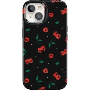 Casely iPhone 15 Case | Hanging Around | Potted Plants Floral | Compatible with MagSafe | Classic Ultra Thin Design(Sweet Revenge | Cherry Skulls)
