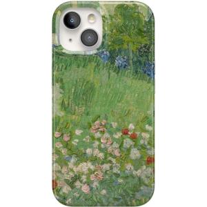 Casely iPhone 15 Case | Powder Pups | Dog Sled | Compatible with MagSafe | Classic Ultra Thin Design(Van Gogh | Vincent’s Admired Garden)