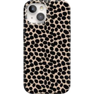 Casely iPhone 15 Case | Sneaky Monkeys | Frida Kahlo Jungle Floral | Compatible with MagSafe | Classic Ultra Thin Design(Lost in Spots | Cheetah Print)