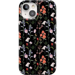Casely iPhone 15 Case | Sneaky Monkeys | Frida Kahlo Jungle Floral | Compatible with MagSafe | Classic Ultra Thin Design(Secret Garden | Mixed Floral)