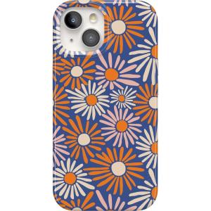Casely iPhone 15 Case | Sneaky Monkeys | Frida Kahlo Jungle Floral | Compatible with MagSafe | Classic Ultra Thin Design(Spring Forward | Daisy Floral)