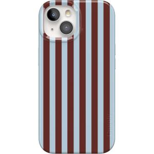 Casely iPhone 15 Case | Sneaky Monkeys | Frida Kahlo Jungle Floral | Compatible with MagSafe | Classic Ultra Thin Design(Sunday in Brooklyn | Chocolate Stripes)