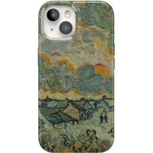 Casely iPhone 15 Case | Sneaky Monkeys | Frida Kahlo Jungle Floral | Compatible with MagSafe | Classic Ultra Thin Design(Van Gogh | Reminiscence of Vincent)