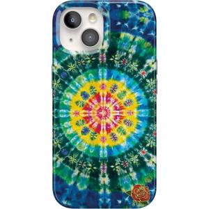 Casely iPhone 15 Case | Sneaky Monkeys | Frida Kahlo Jungle Floral | Compatible with MagSafe | Classic Ultra Thin Design(Veneta Tapestry | Grateful Dead Tie Dye)