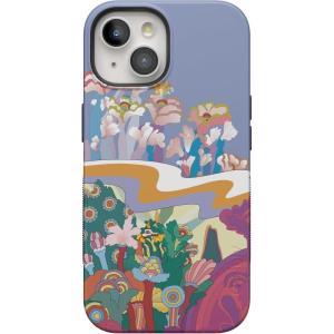 Casely iPhone 15 Case | Twilight Flora | Moody Monochrome | Bold Protective Design | Compatible with MagSafe(Beatles | Beneath the Waves | Yellow Submarine)