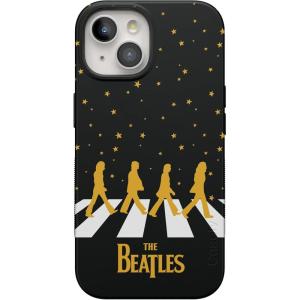 Casely iPhone 15 Case | Twilight Flora | Moody Monochrome | Bold Protective Design | Compatible with MagSafe(Beatles | Night Walk | Abbey Road Dual Image)