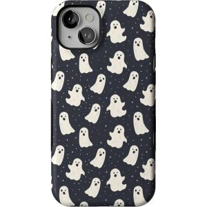 Casely iPhone 15 Plus Case | All The Fun Things | Fun on Weekdays | Bold Protective Design | Compatible with MagSafe(All Boos No Bite | Friendly Ghost)