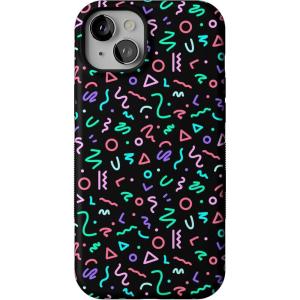Casely iPhone 15 Plus Case | All The Fun Things | Fun on Weekdays | Bold Protective Design | Compatible with MagSafe(Always Vibing | Retro)