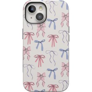Casely iPhone 15 Plus Case | All The Fun Things | Fun on Weekdays | Bold Protective Design | Compatible with MagSafe(Coquette Girlie | Pastel Bows)