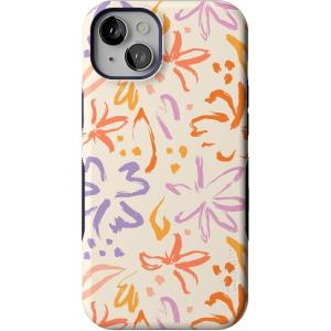 Casely iPhone 15 Plus Case | All The Fun Things | Fun on Weekdays | Bold Protective Design | Compatible with MagSafe(Hibiscus Blooms | Hawaiian Floral)