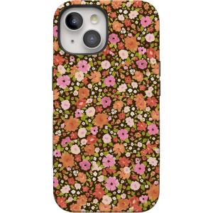 Casely iPhone 15 Plus Case | All The Fun Things | Fun on Weekdays | Bold Protective Design | Compatible with MagSafe(Rustic Roses | Boho Bouquet)