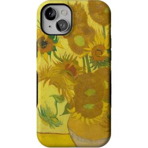 Casely iPhone 15 Plus Case | All The Fun Things | Fun on Weekdays | Bold Protective Design | Compatible with MagSafe(Van Gogh | Sunflowers Floral)