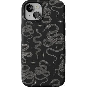 Casely iPhone 15 Plus Case | All The Fun Things | Fun on Weekdays | Bold Protective Design | Compatible with MagSafe(We’re Ready For It | Black Serpent)