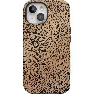 Casely iPhone 15 Plus Case | Navy Floral | Full Bloom | Bold Protective Design | Compatible with MagSafe(Born to Be Wild | Jaguar Print)