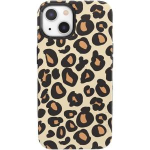 Casely iPhone 15 Plus Case | Navy Floral | Full Bloom | Bold Protective Design | Compatible with MagSafe(Into the Wild | Leopard Print)