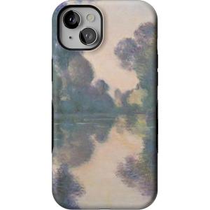 Casely iPhone 15 Plus Case | Navy Floral | Full Bloom | Bold Protective Design | Compatible with MagSafe(Monet’s Morning | The Met Museum)