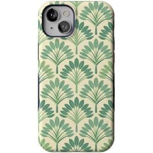 Casely iPhone 15 Plus Case | Navy Floral | Full Bloom | Bold Protective Design | Compatible with MagSafe(Palm Beach | Palm Royale)