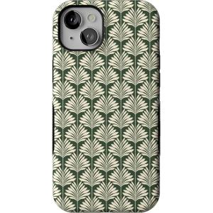 Casely iPhone 15 Plus Case | Navy Floral | Full Bloom | Bold Protective Design | Compatible with MagSafe(The Boyfriend Collection | Cabana Nights)