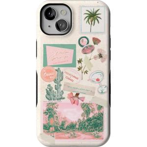 Casely iPhone 15 Plus Case | Navy Floral | Full Bloom | Bold Protective Design | Compatible with MagSafe(Vintage Vacay | FashionPass)
