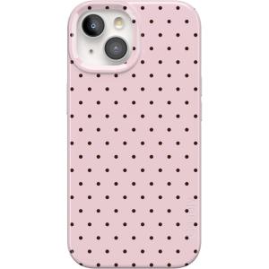 Casely iPhone 15 Plus Case | Vines of Love | Floral Heart | Compatible with MagSafe | Classic Ultra Thin Design(On the Dot | Pink Polka Dot)
