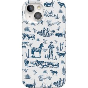 Casely iPhone 15 Plus Case | Vines of Love | Floral Heart | Compatible with MagSafe | Classic Ultra Thin Design(Wild West Adventure | Desert)