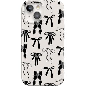 Casely iPhone 15 Plus Case | Waves & Rays | Sunshine | Compatible with MagSafe | Classic Ultra Thin Design(Goth Girlie | Black Bows)