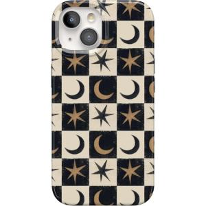 Casely iPhone 15 Plus Case | Waves & Rays | Sunshine | Compatible with MagSafe | Classic Ultra Thin Design(Mystic Moonstar | Black Celestial)