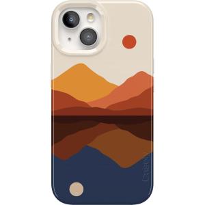 Casely iPhone 15 Plus Case | Waves & Rays | Sunshine | Compatible with MagSafe | Classic Ultra Thin Design(Opposites Attract | Day & Night Mountains)