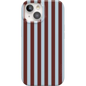 Casely iPhone 15 Plus Case | Waves & Rays | Sunshine | Compatible with MagSafe | Classic Ultra Thin Design(Sunday in Brooklyn | Chocolate Stripes)