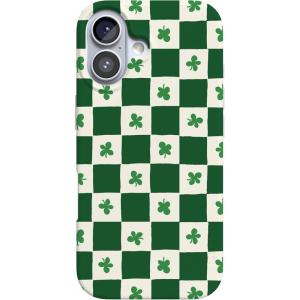 Casely iPhone 17 Case | Full Bloom | Navy Floral | Compatible with MagSafe | Classic Ultra Thin Design(Lucky You | Shamrock)