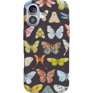 Casely iPhone 17 Case | Full Bloom | Navy Floral | Compatible with MagSafe | Classic Ultra Thin Design(Midnight Monarch | Jenna Palek x Casely)