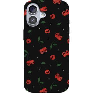 Casely iPhone 17 Case | Full Bloom | Navy Floral | Compatible with MagSafe | Classic Ultra Thin Design(Sweet Revenge | Cherry Skulls)