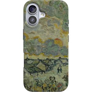 Casely iPhone 17 Case | Full Bloom | Navy Floral | Compatible with MagSafe | Classic Ultra Thin Design(Van Gogh | Reminiscence of Vincent)