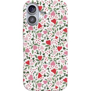 Casely iPhone 17 Case | Full Bloom | Navy Floral | Compatible with MagSafe | Classic Ultra Thin Design(Vines of Love | Floral Heart)