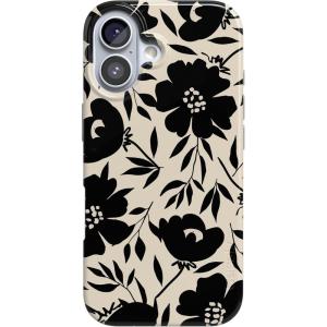 Casely iPhone 17 Case | Moody Monochrome | Bordeaux Rose | Compatible with MagSafe | Classic Ultra Thin Design(Dark Fantasy | Contrast Floral)