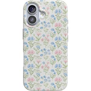 Casely iPhone 17 Case | Moody Monochrome | Bordeaux Rose | Compatible with MagSafe | Classic Ultra Thin Design(Pastel Garden | Sunday Best)