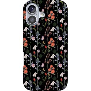 Casely iPhone 17 Case | Moody Monochrome | Bordeaux Rose | Compatible with MagSafe | Classic Ultra Thin Design(Secret Garden | Mixed Floral)