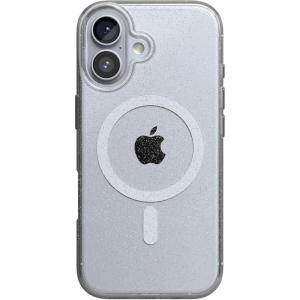 Casely iPhone 17 Case | Powder Pups | Dog Sled | Compatible with MagSafe | Classic Ultra Thin Design(Clear Skies | Clear Shimmer)