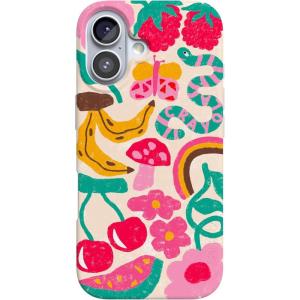 Casely iPhone 17 Case | Powder Pups | Dog Sled | Compatible with MagSafe | Classic Ultra Thin Design(Doodle Bug | Crayola Crayon)