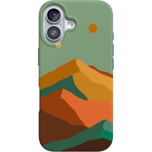 Casely iPhone 17 Case | Powder Pups | Dog Sled | Compatible with MagSafe | Classic Ultra Thin Design(Endless Peaks | Colorblock Mountain)