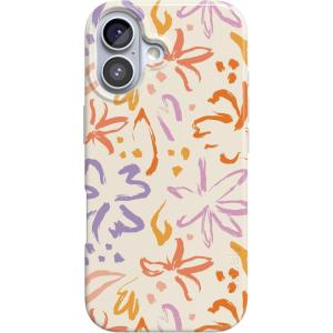 Casely iPhone 17 Case | Powder Pups | Dog Sled | Compatible with MagSafe | Classic Ultra Thin Design(Hibiscus Blooms | Hawaiian Floral)