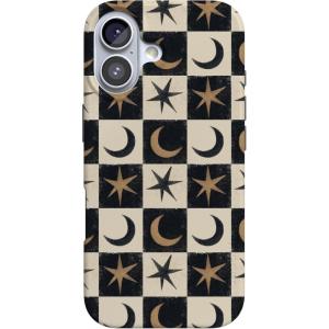 Casely iPhone 17 Case | Powder Pups | Dog Sled | Compatible with MagSafe | Classic Ultra Thin Design(Mystic Moonstar | Black Celestial)