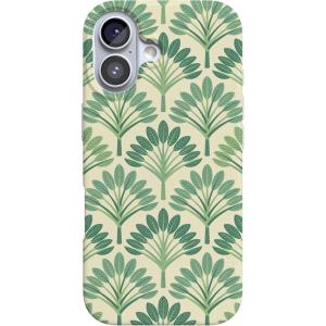 Casely iPhone 17 Case | Powder Pups | Dog Sled | Compatible with MagSafe | Classic Ultra Thin Design(Palm Royale | Palm Beach)