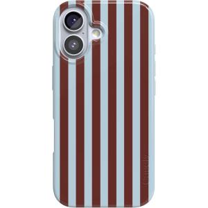 Casely iPhone 17 Case | Powder Pups | Dog Sled | Compatible with MagSafe | Classic Ultra Thin Design(Sunday in Brooklyn | Chocolate Stripes)