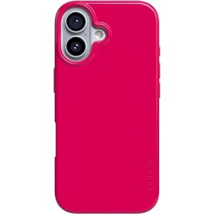 Casely iPhone 17 Case | Powder Pups | Dog Sled | Compatible with MagSafe | Classic Ultra Thin Design(Think Pink | Solid Neon Pink)