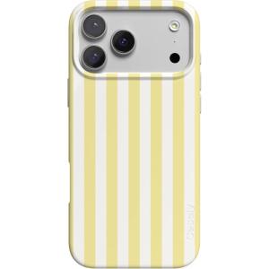 Casely iPhone 17 Pro Case | Chalet All Day | Winter Village | Compatible with MagSafe | Classic Ultra Thin Design(Butter Yellow Stripes | Sunday Best)